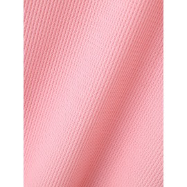 Mens Solid Waffle Knit Short Sleeve T-Shirt