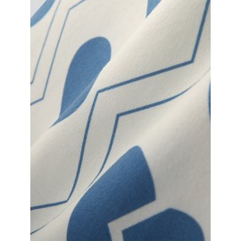 Mens Heart Print Half-Collar Short Sleeve T-Shirt