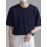 Mens Solid Large Pocket Short Sleeve T-Shirt