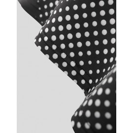 Mens Polka Dot Print Knit Short Sleeve T-Shirt