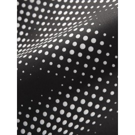 Mens Polka Dot Print Knit Short Sleeve T-Shirt