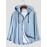 Mens Solid Button Up Long Sleeve Drawstring Hooded Shirts