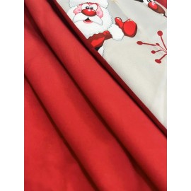 Mens Christmas Santa Claus Elk Print Patchwork Lapel Short Sleeve Shirts