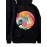 Mens Japanese Wave Cat Back Print Loose Long Sleeve Hoodies Winter