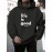 Mens Smile Slogan Print Kangaroo Pocket Casual Drawstring Hoodies Winter