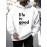 Mens Smile Slogan Print Kangaroo Pocket Casual Drawstring Hoodies Winter