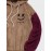 Mens Smile Face Embroidered Patchwork Plush Drawstring Hoodies Winter