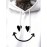 Mens Heart Smile Face Print Kangaroo Pocket Casual Drawstring Hoodies Winter