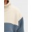 Mens Two Tone Patchwork Half Zip Fleece Pullover Sweatshirts Winter