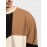 Mens Color Block Patchwork Crew Neck Casual Pullover Sweatshirts Winter