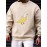 Mens Cartoon Banana Duck Graphic Crew Neck Pullover Sweatshirts Winter